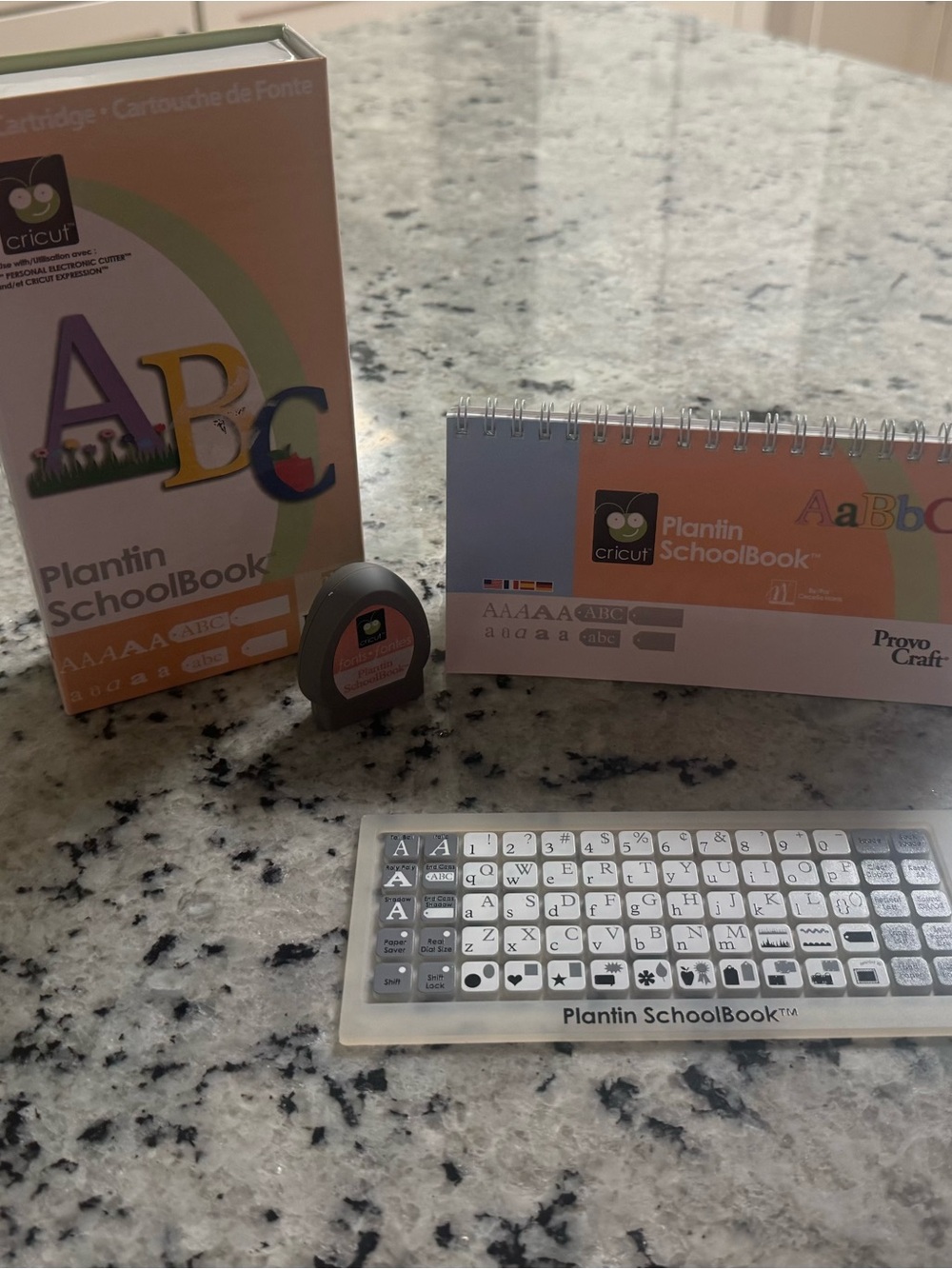 Cricut Plantin SchoolBook Font Cartridge Set